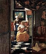 Jan Vermeer The Love Letter oil painting on canvas